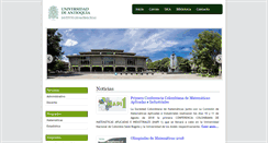 Desktop Screenshot of ciencias.udea.edu.co