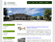 Tablet Screenshot of ciencias.udea.edu.co
